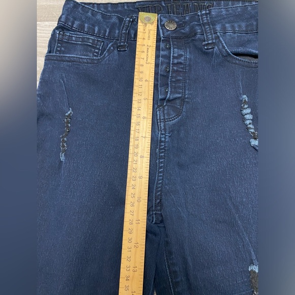 V.I.P. Jeans Womens Skinny Jeans Deep Blue Sz. 7/8 - Picture 7 of 8